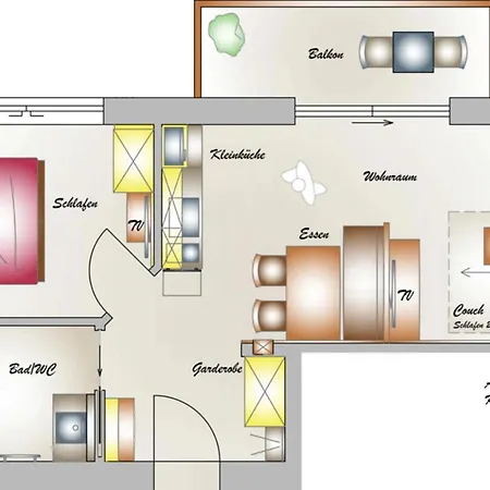 Appartementhaus Madlen 酒店 4*